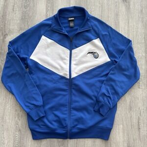 Orlando Magic NBA Track Jacket Mens Small Blue Athletic Zip Up